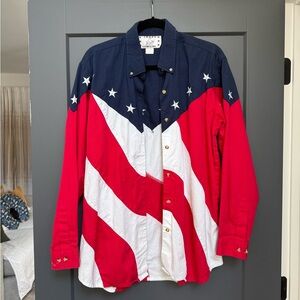 Crazy Cowgirl USA button down size XL